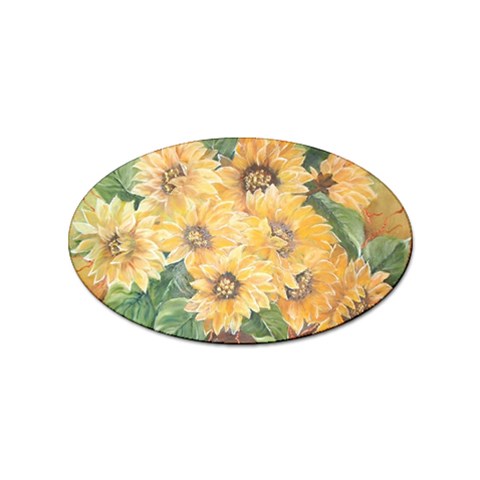 GIRASSOIS I Sticker Oval (10 pack) from ArtsNow.com Front