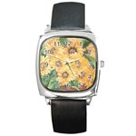 GIRASSOIS I Square Metal Watch