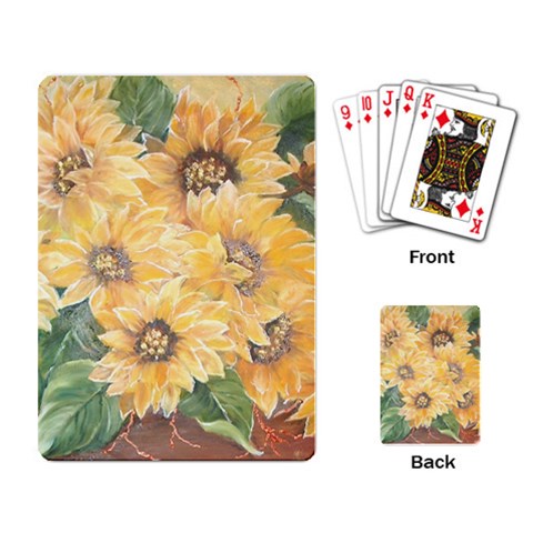 GIRASSOIS I Playing Cards Single Design from ArtsNow.com Back