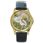 JARROS I Round Gold Metal Watch