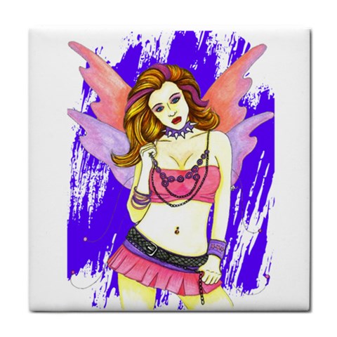 Amber Tile Coaster from ArtsNow.com Front