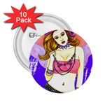 Amber 2.25  Button (10 pack)