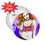 Amber 2.25  Button (100 pack)