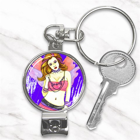 Amber Nail Clippers Key Chain from ArtsNow.com Front
