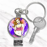 Amber Nail Clippers Key Chain