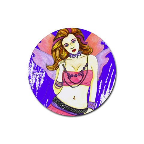 Amber Rubber Coaster (Round) from ArtsNow.com Front