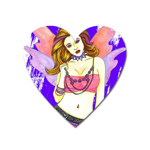 Amber Magnet (Heart) from ArtsNow.com Front
