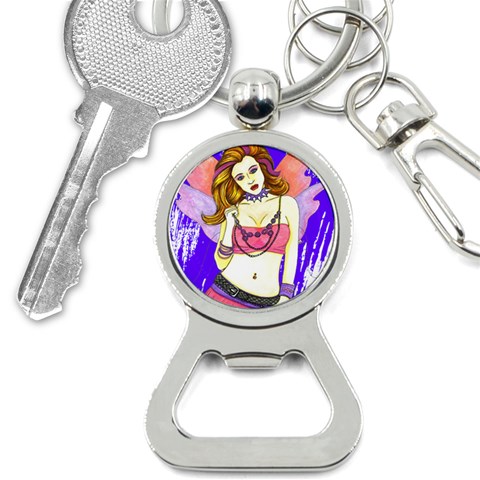 Amber Bottle Opener Key Chain from ArtsNow.com Front