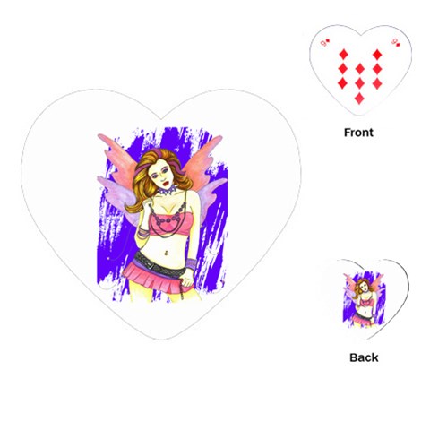 Amber Playing Cards (Heart) from ArtsNow.com Front