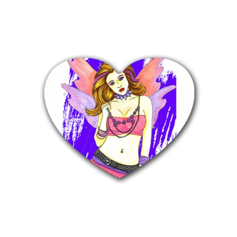 Amber Heart Coaster (4 pack) from ArtsNow.com Front