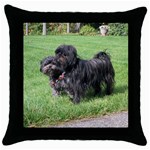 Affenpinscher Dog Throw Pillow Case (Black)