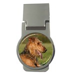 Airedale Terrier Dog Money Clip (Round)