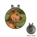 Airedale Terrier Dog Golf Ball Marker Hat Clip