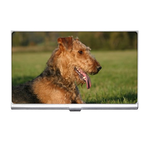 Airedale Terrier Dog Business Card Holder from ArtsNow.com Front
