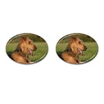 Airedale Terrier Dog Cufflinks (Oval)