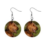 Airedale Terrier Dog 1  Button Earrings