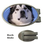 Alaskan Malamute Dog Money Clip (Oval)