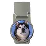 Alaskan Malamute Dog Money Clip (Round)