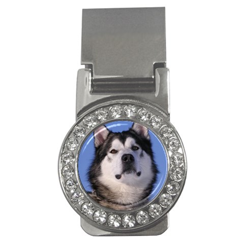 Alaskan Malamute Dog Money Clip (CZ) from ArtsNow.com Front