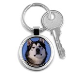 Alaskan Malamute Dog Key Chain (Round)