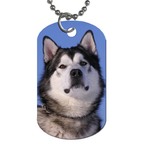 Alaskan Malamute Dog Dog Tag (One Side) from ArtsNow.com Front