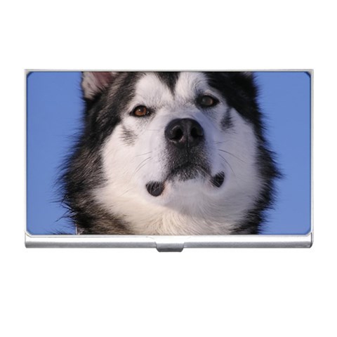 Alaskan Malamute Dog Business Card Holder from ArtsNow.com Front