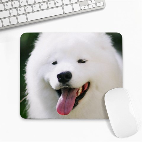 American Eskimo Dog Large Mousepad from ArtsNow.com Front