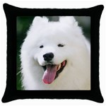 American Eskimo Dog Throw Pillow Case (Black)