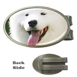 American Eskimo Dog Money Clip (Oval)