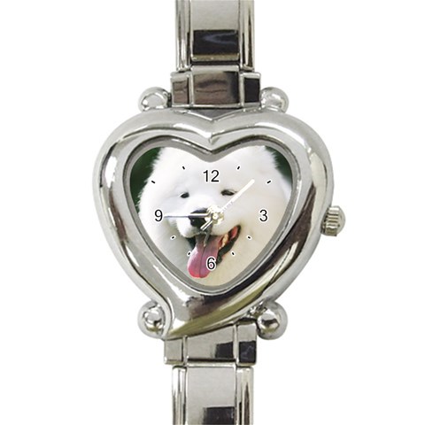 American Eskimo Dog Heart Italian Charm Watch from ArtsNow.com Front