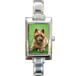 Australian Terrier Dog Rectangular Italian Charm Watch