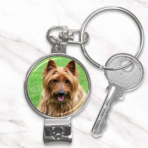 Australian Terrier Dog Nail Clippers Key Chain from ArtsNow.com Front