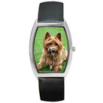 Australian Terrier Dog Barrel Style Metal Watch