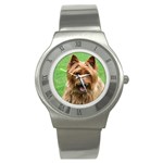 Australian Terrier Dog Stainless Steel Watch