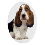 Basset Hound Dog Ornament (Oval)