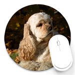 Cocker Spaniel Dog Round Mousepad