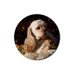 Cocker Spaniel Dog Rubber Round Coaster (4 pack)