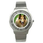 Collie Dog Stainless Steel Watch