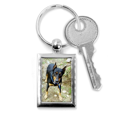 Doberman Pinscher Dog Key Chain (Rectangle) from ArtsNow.com Front