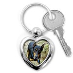 Doberman Pinscher Dog Key Chain (Heart)