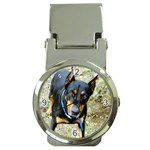 Doberman Pinscher Dog Money Clip Watch