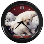 Labrador Retriever Dog Wall Clock (Black)