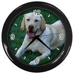 Labrador Retriever Dog Wall Clock (Black)