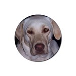 Labrador Retriever Dog Rubber Round Coaster (4 pack)