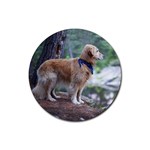 Labrador Retriever Dog Rubber Round Coaster (4 pack)