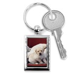 Labrador Retriever Dog Key Chain (Rectangle)