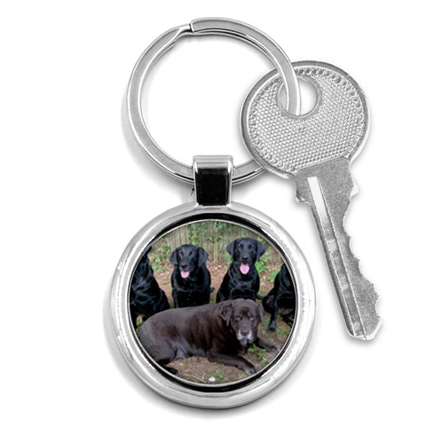 Labrador Retriever Dog Key Chain (Round) from ArtsNow.com Front