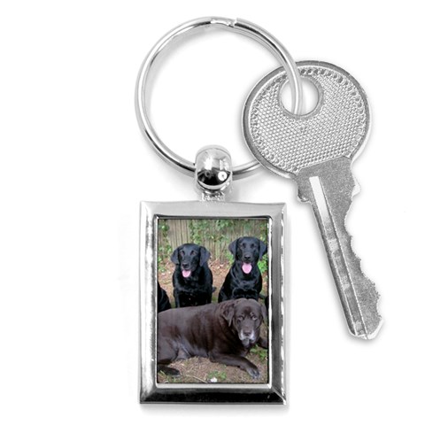 Labrador Retriever Dog Key Chain (Rectangle) from ArtsNow.com Front