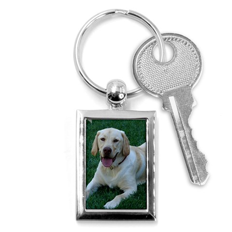 Labrador Retriever Dog Key Chain (Rectangle) from ArtsNow.com Front
