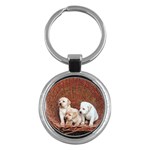 Labrador Retriever Dog Key Chain (Round)